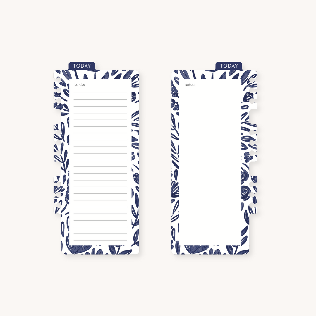 DRY ERASE PLANNER DASHBOARD PORCELAIN FLORAL ElyseBreanne