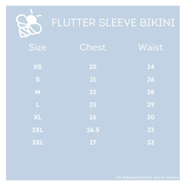 Retro Cap Sleeve Bikini - Blue Dots