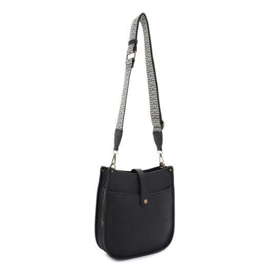 CHELSEA CONCEALED CARRY LOCK AND KEY HOBO-BLACK