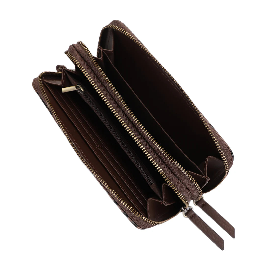 Cassidy Concealed Carry Tooled Tote Bag with Matching Wallet-COFFEE