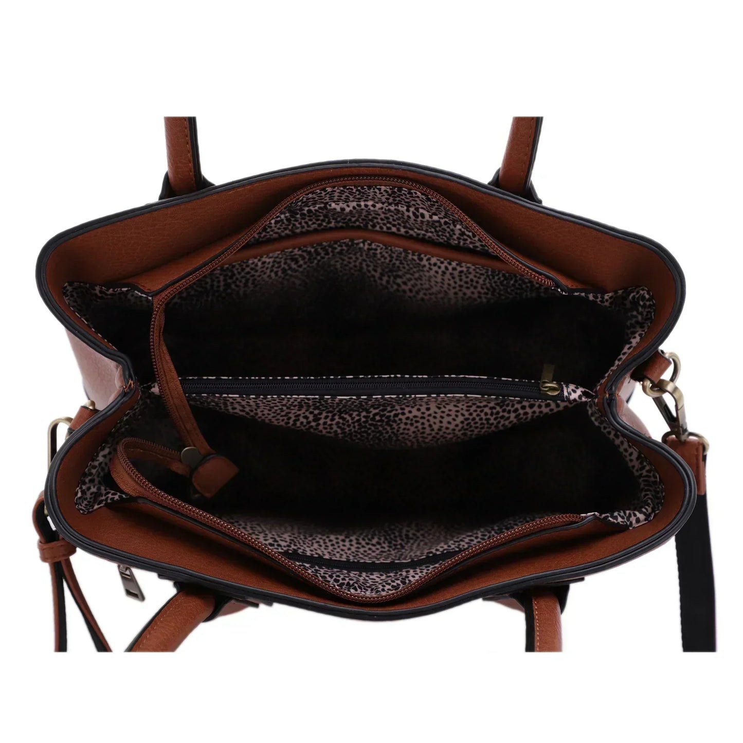 LISA CONCEALED CARRY SATCHEL-BROWN