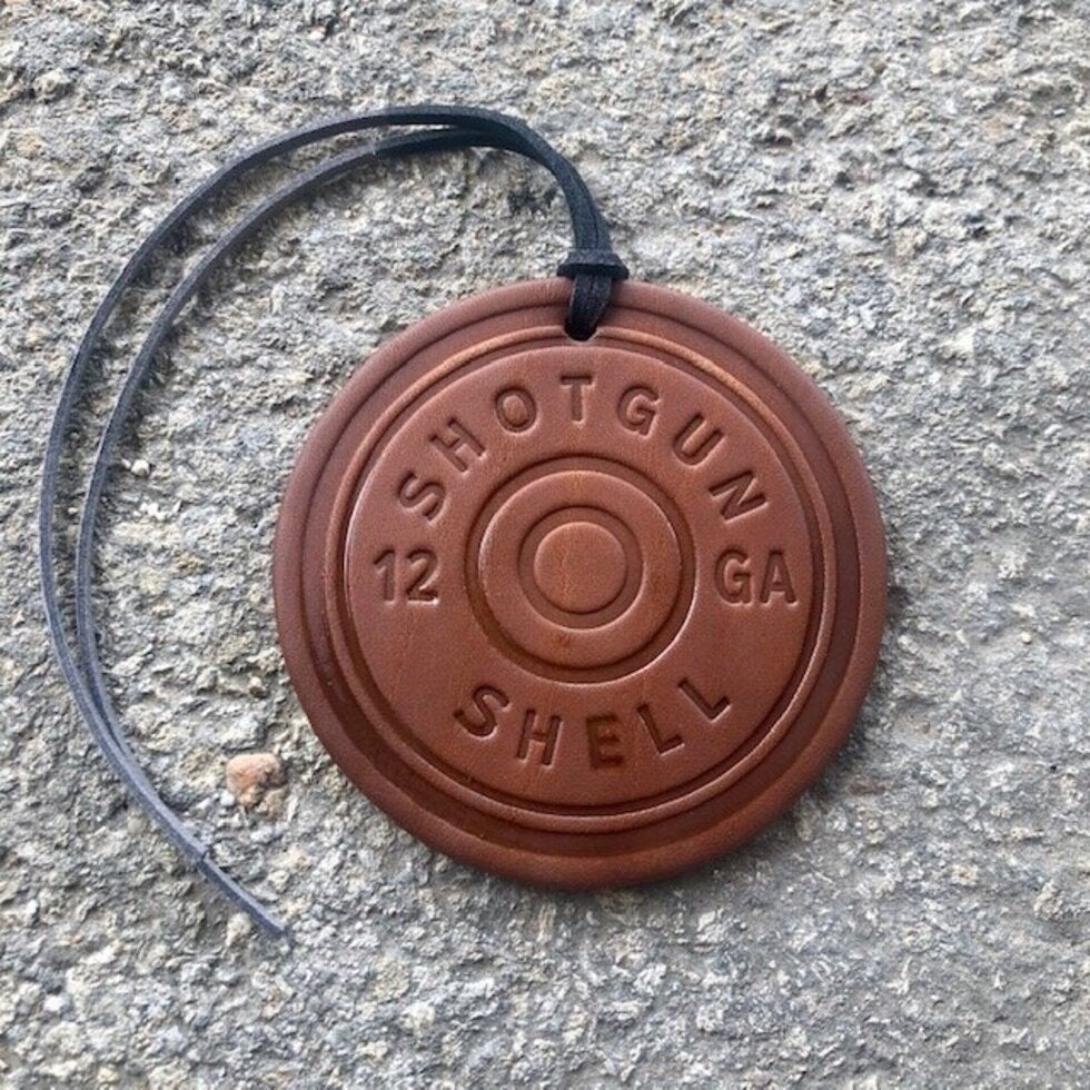 Round Shotgun Air Flair - Colour: Black, Scent: Leather
