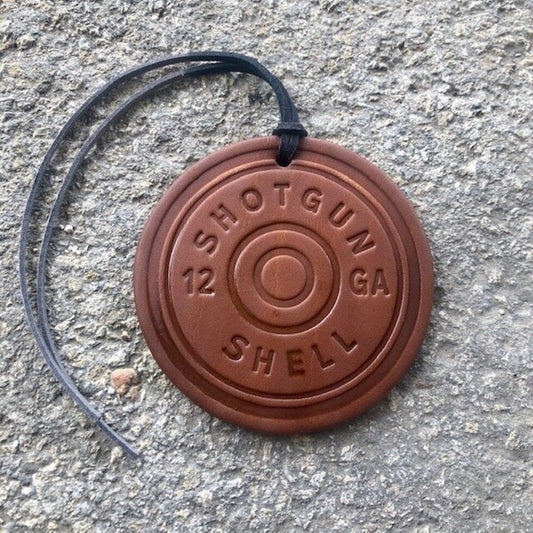 Round Shotgun Air Flair - Colour: Black, Scent: Leather