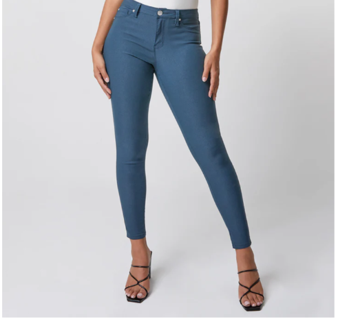 Fall Hyperstretch Mid-Rise Skinny Jean- Blue Steel