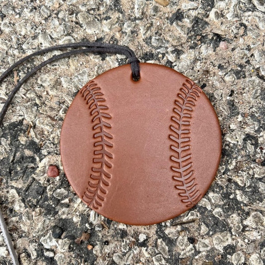 BASEBALL AIR FLAIR- BROWN- SCENT LEATHER