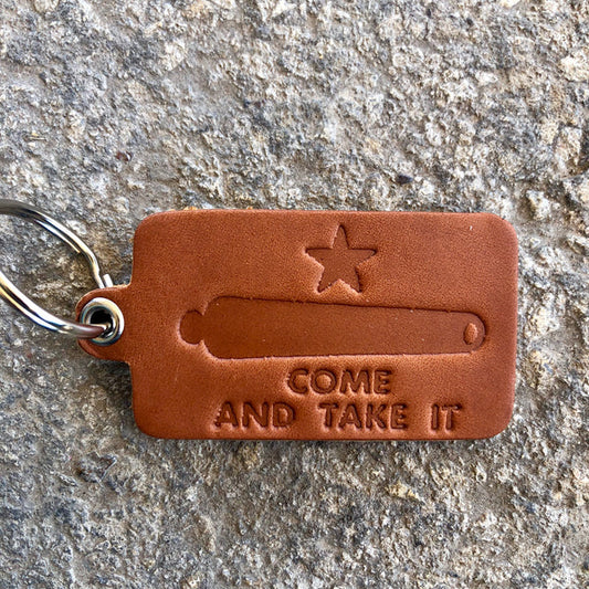 LIFE OF RILEY  COME & TAKE IT KEY TAG- SADDLETAN