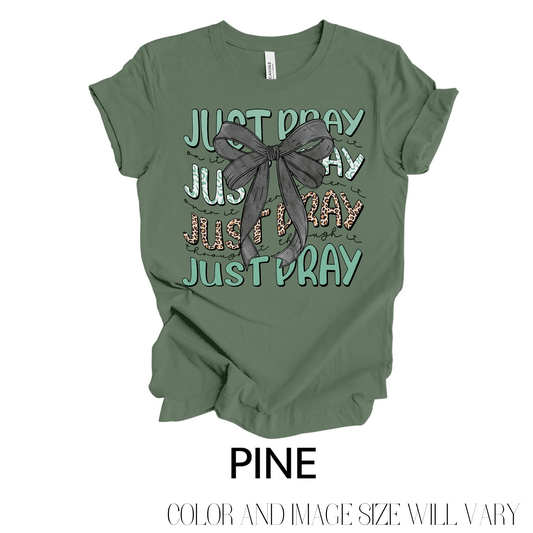 BELLA CANVAS UNISEX FIT JUST PRAY BOW