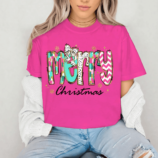 CHRISTMAS SHIRT merry christmas colorful