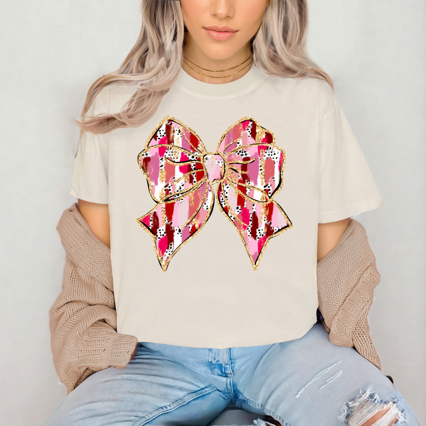 VALENTINES'S DAY SHIRT BOW