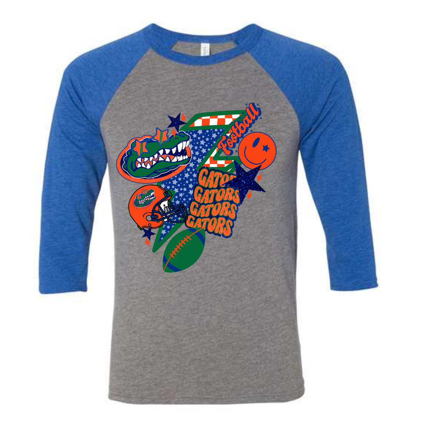 BELLA CANVAS BASEBALL QUARTER LENGTH SLEEVE GATOR