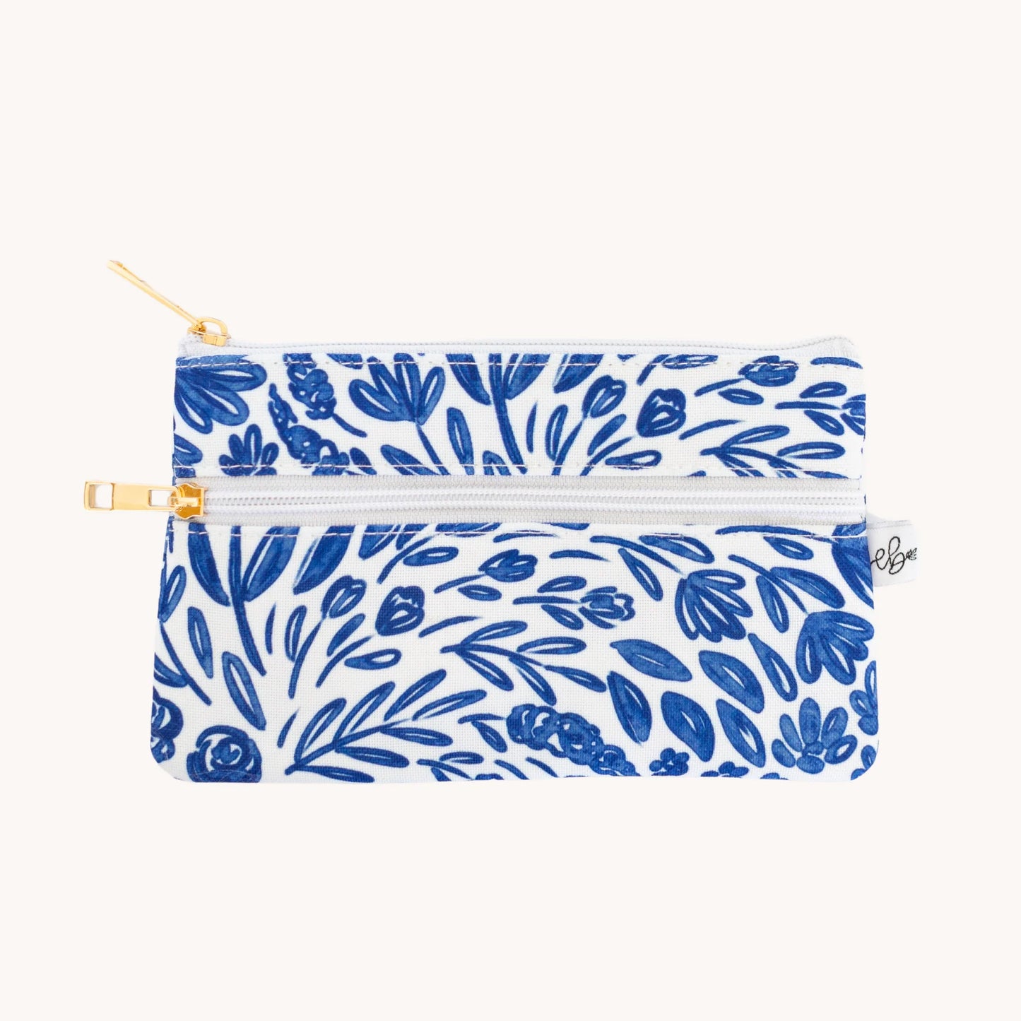 PORCELAIN FLORAL PENCIL POUCH ElyseBreanne