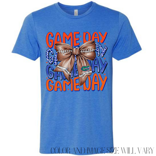 BELLA CANVAS UNISEX FIT GATOR GAME DAY HEATHER TRUE ROYAL