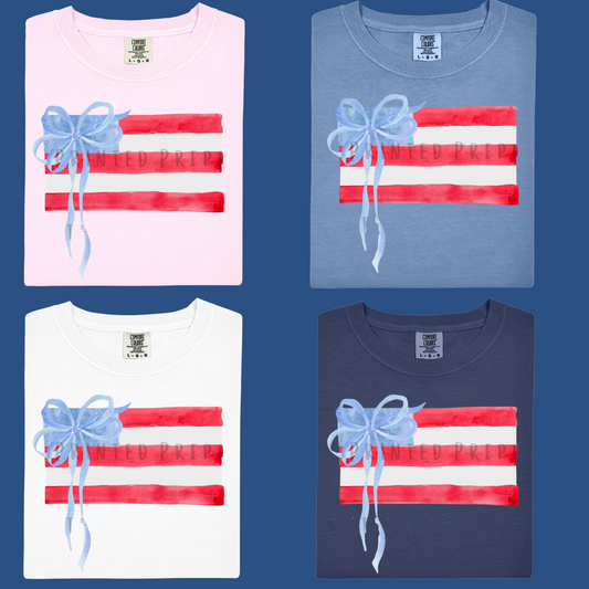 American flag bow