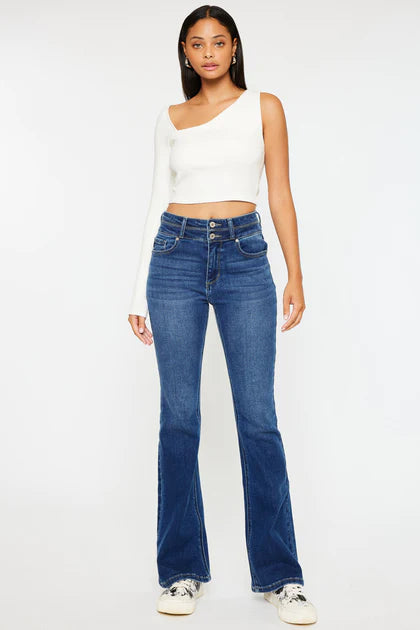 KANCAN HAMLET HIGH RISE SKINNY BOOTCUT (PETITE)