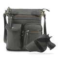 CONCEALED CARRY LOCK AND KEY CROSSBODY DARK GREEN