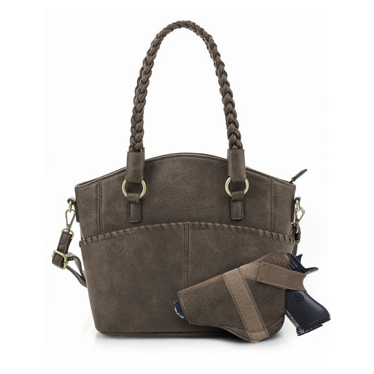 BELLA CONCEALED CARRY TOTE- Smoke Grey