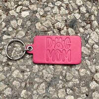 Dog Mom Key Tag Colour Turquoise