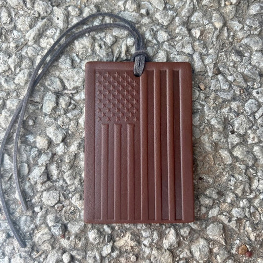 Rectangle Old Glory Air Flair - Colour: Red, Scent: Leather