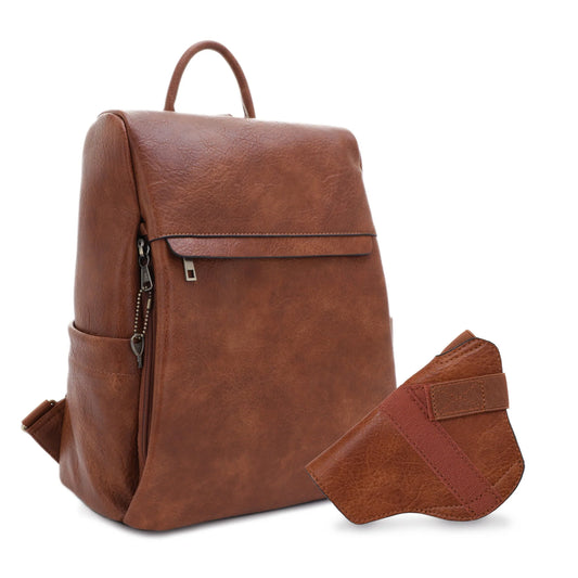 SIERRA CONCEALED CARRY LOCK AND KEY BACKPACK PURSE
