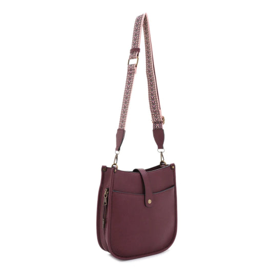 CHELSEA CONCEALED CARRY LOCK AND KEY HOBO-WINE