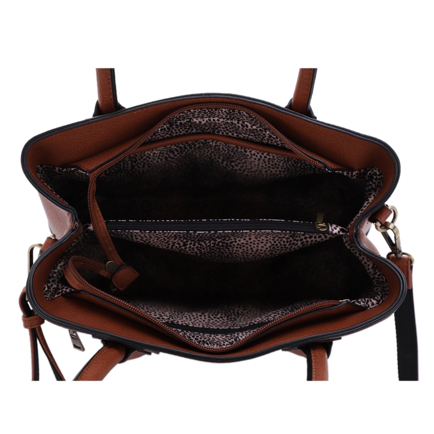LISA CONCEALED CARRY SATCHEL-TAN