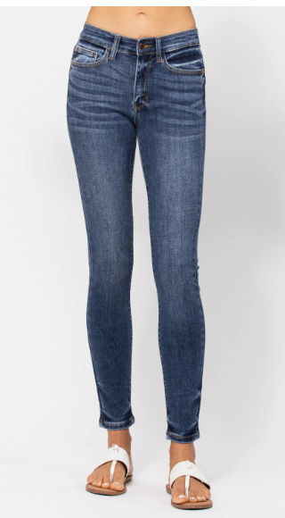 judy blue mid-rise handsand classic skinny