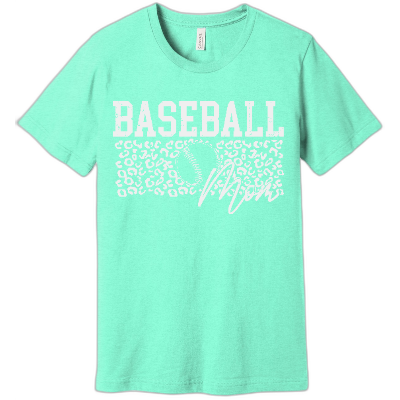 BASEBALL MOM BELLA+CANVAS ® Unisex Heather CVC Short Sleeve Tee. BC3001CVC