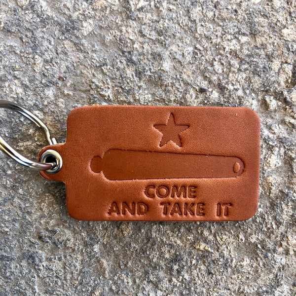 COME & TAKE IT KEY TAG- SADDLETAN